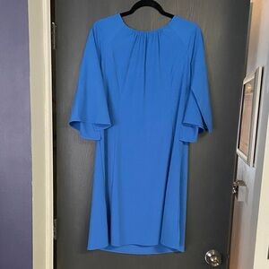J. Jill Elegant Blue Long Sleeve Dress
